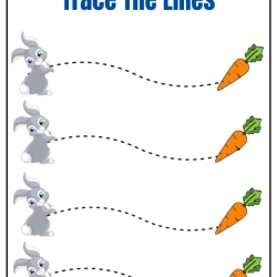 Tracing The Lines Worksheet To Prints