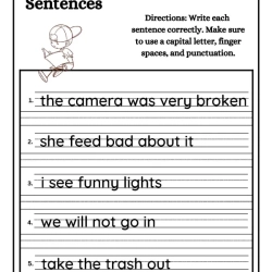 Correct Sentence Worksheet For Free